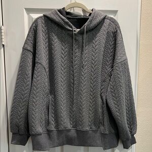 Gray Quilted woman’s Sweatshirt